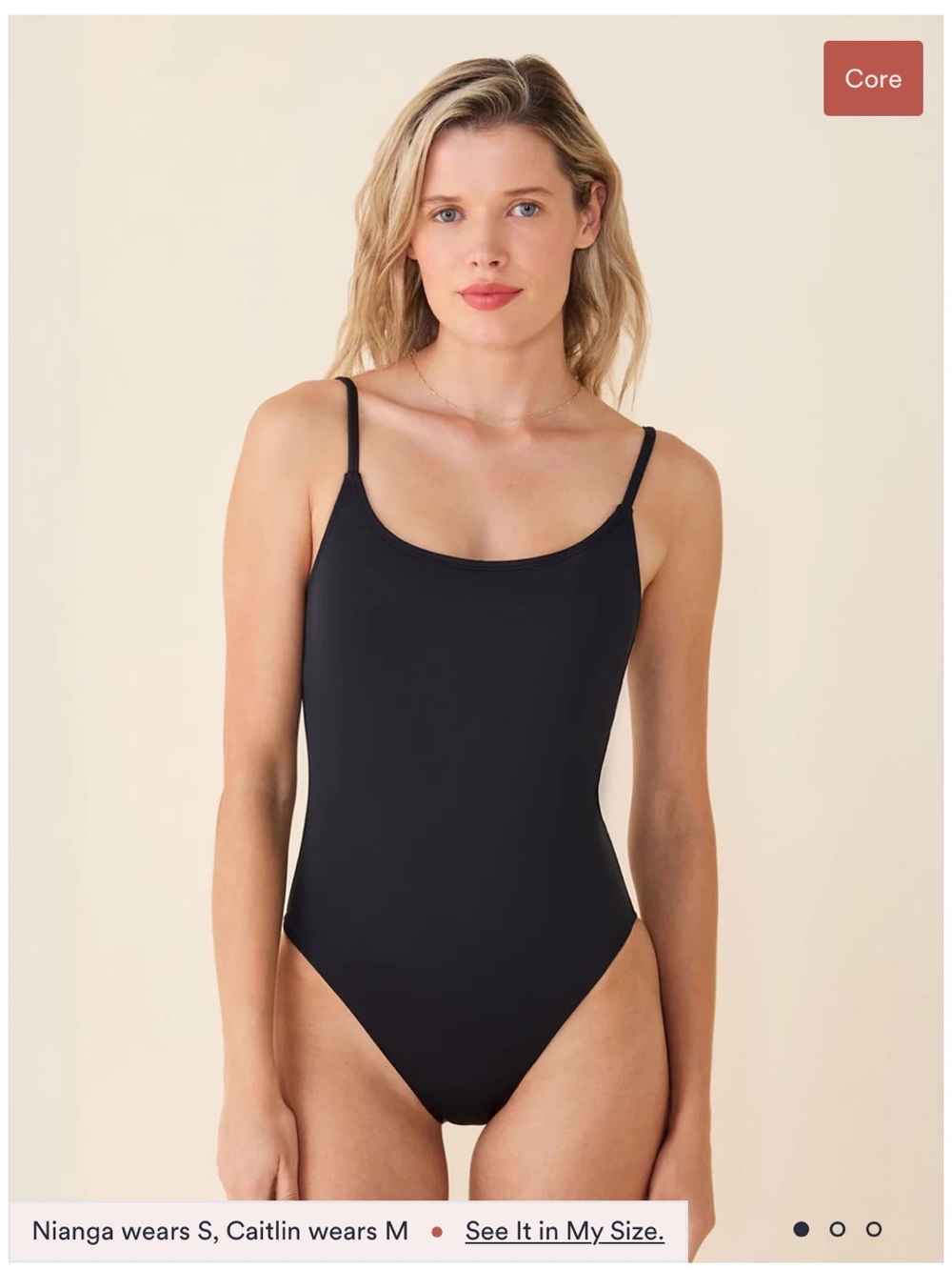 Andie The Cheeky Almafi One Piece - Black Small